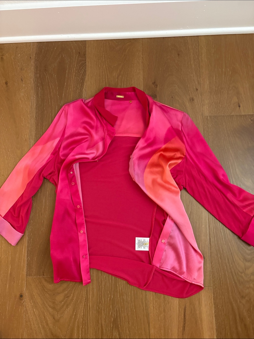Elie Tahari Pink and Coral Ombre Blazer